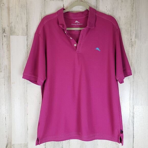 Tommy Bahama Polo Tee Sz L - Picture 2 of 6